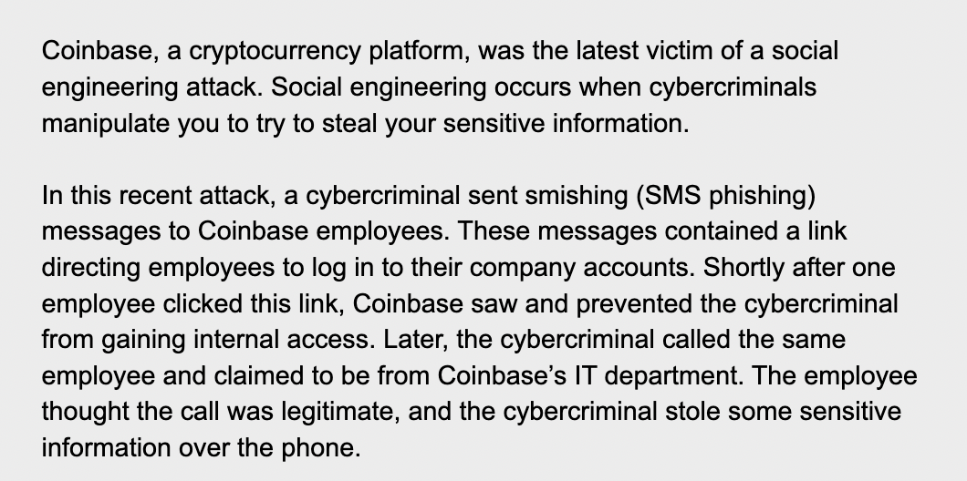 April 2023 Scam of the Month